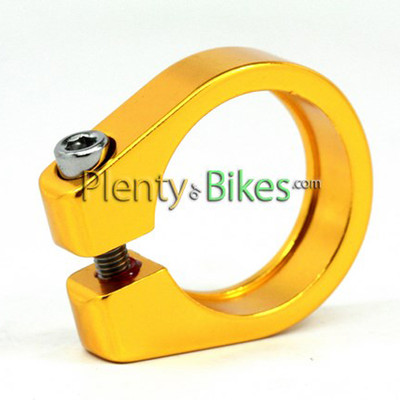 Black Alloy 27.2 Pillar Seatpost Collar Clamp Road Fixie Hybrid Bike Bicycle