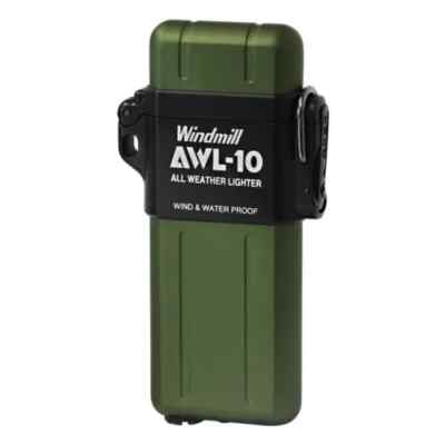 WINDMILL Lighter AWL-10 Green Turbo Waterproof and Windproof Japan New!!
