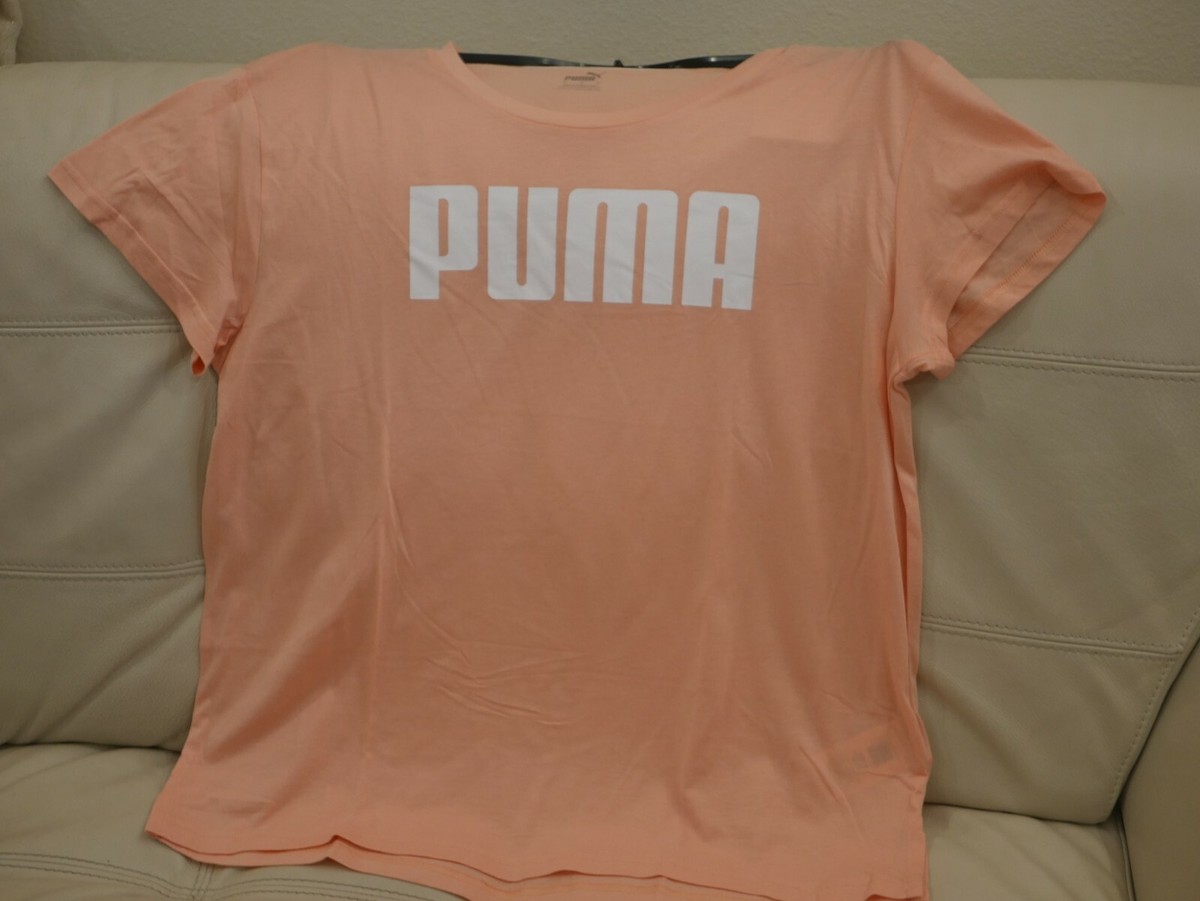 プーマ PUMA エッセンシャル Slim Logo Tee レディース シャツ トップス Apricot Blush NEW WT WOMEN'S PUMA APRICOT BLUSH PEACH ATHLETIC SHIRT TOP