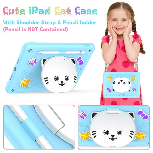 Funda protectora con soporte para gatos amigable para niños para Apple iPad 7ª 8ª 9ª generación 10,2" - Imagen 30 de 44