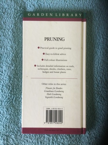 Pruning (Garden library), Graham Rice 94 pages hardback Book - Picture 2 of 2