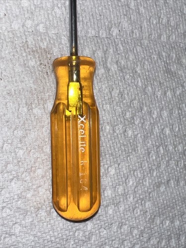 Vintage Xcelite USA R184 1/8" Vanadium Steel Blade Screwdriver Slotted L 6 1/2" - Picture 3 of 6