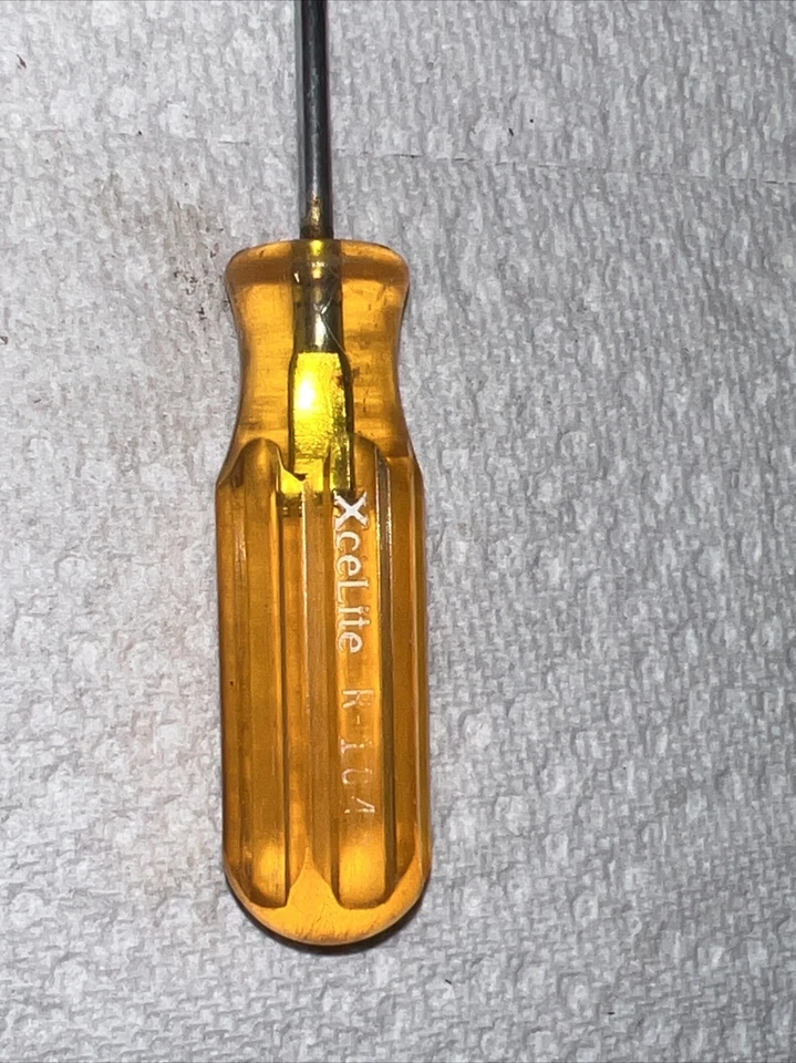 Vintage Xcelite USA  R184 1/8" Vanadium Steel Blade Screwdriver Slotted L 6 1/2" - Image 3 of 4