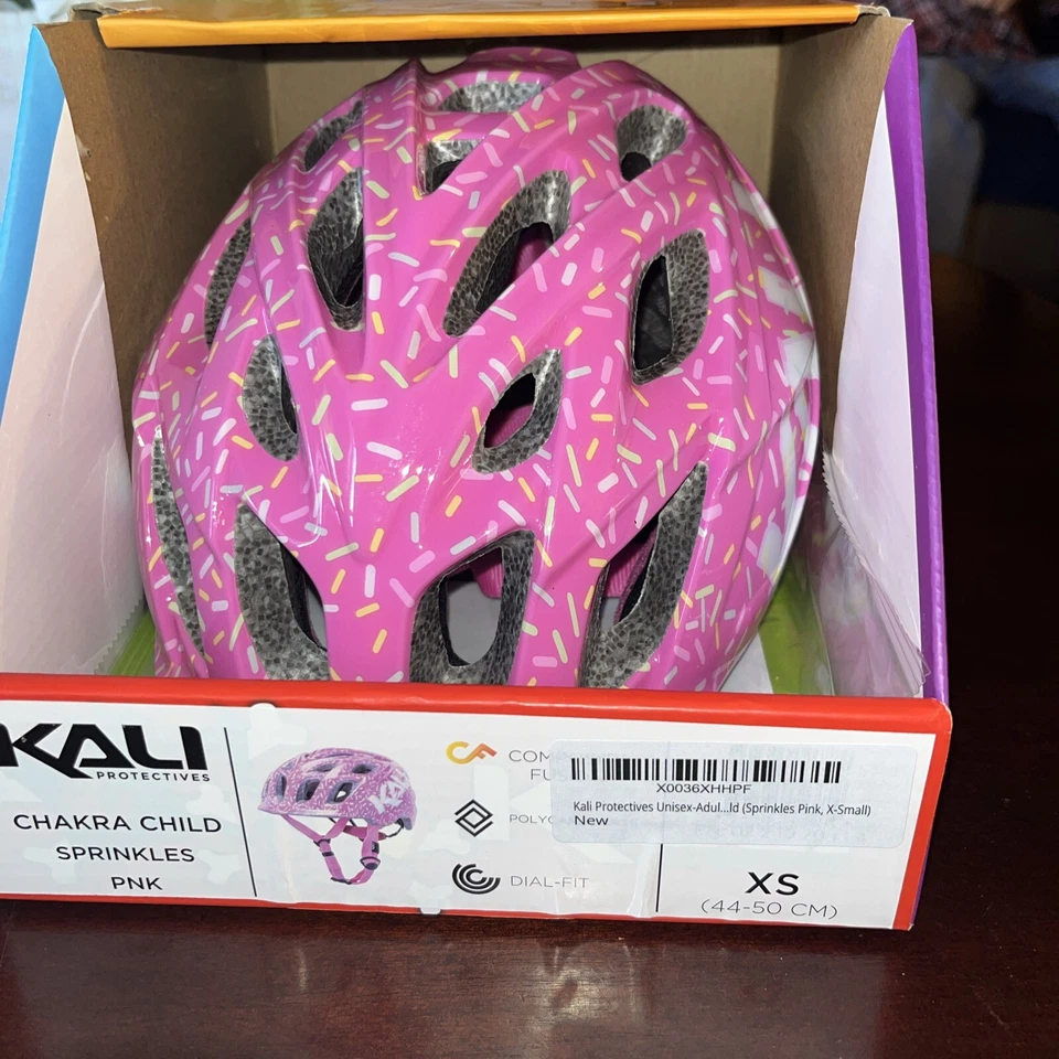 Casco Kali Child Chakra Sprinkles Bicicleta E-Bike XS Rosa Foto 2 de 4