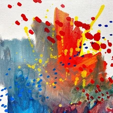 City By The Bay Original Art Oil Marker Painting 11x14in Matted