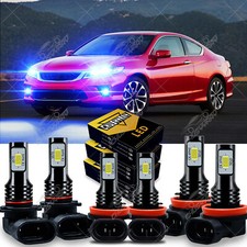 For Honda Accord 2013 2014 2015 Led Headlight High Low Beamfog Light Kit 8000k