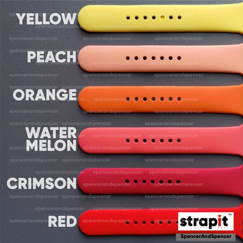 FOR APPLE WATCH STRAP SPORT SILICONE BAND iWATCH SERIES 7 6 SE 5 4 3 38 40 42 44 - Picture 24 of 56