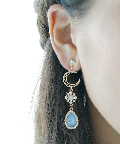 Pendientes coreanos colgantes azules para pendientes Kpop, pendientes individuales Jennie rosa negro eBay