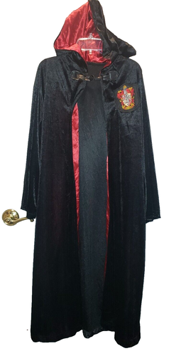 HARRY POTTER GRYFFINDOR DELUXE COSTUME CAPE CLOAK ROBE RUBIES HALLOWEEN SZ L - Picture 2 of 6