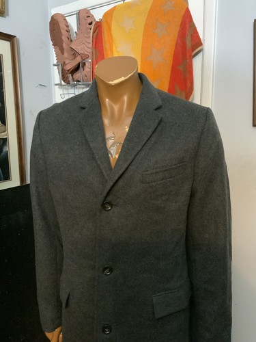 $450 J. Crew Ludlow Wool Cashmere Long Charcoal Grey Overcoat Coat Sz. 42L - Picture 11 of 12