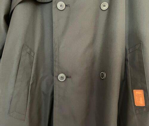 Trenchcoat / Mantel für Herren lang Gr. 50 Fb. dunkelblau mit Gürtel - Bild 4 von 13