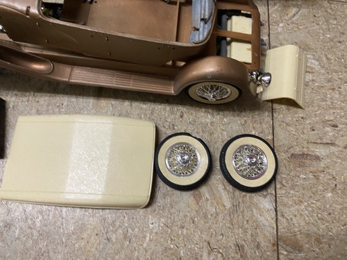 Vintage Hubley 1/18 Scale Metal Model SJ Duesenberg Car Toy Die Cast Kit USA - Picture 5 of 10