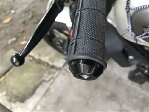 2Pcs Aluminum Motorcycle Bike Handlebar Caps Hand Grips Bar End Cover - Picture 6 of 6