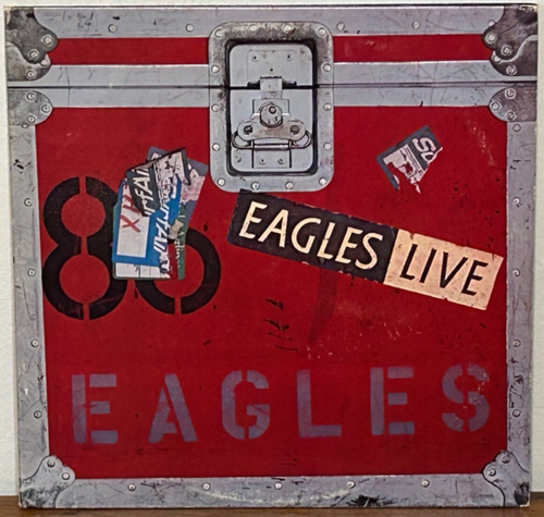 EAGLES Live 1980 ELEKTRA/ASYLUM Classic Rock 2X LP Sehr guter Zustand ++ OG inneres POSTER Sterling