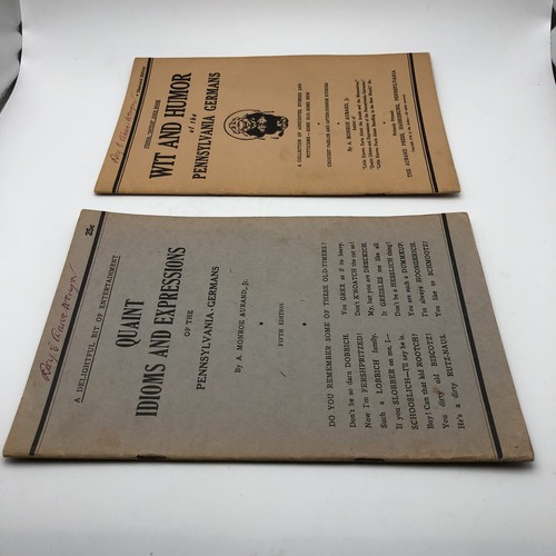 Vtg 1940s Pennsylvania German/Dutch Humor & Idioms Lot A. Monroe Aurand Rare PB - Picture 4 of 19