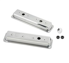 Mr. Gasket Chrome Valve Covers - Finned