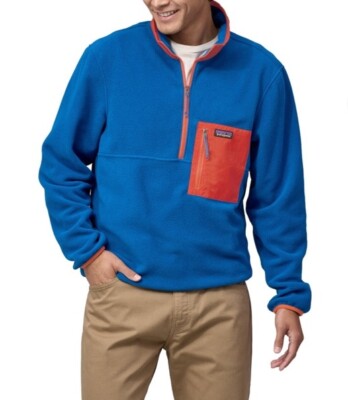 New Patagonia Microdini Lightweight Fleece 1/2 Zip M Pullover Sweatshirt Jacket