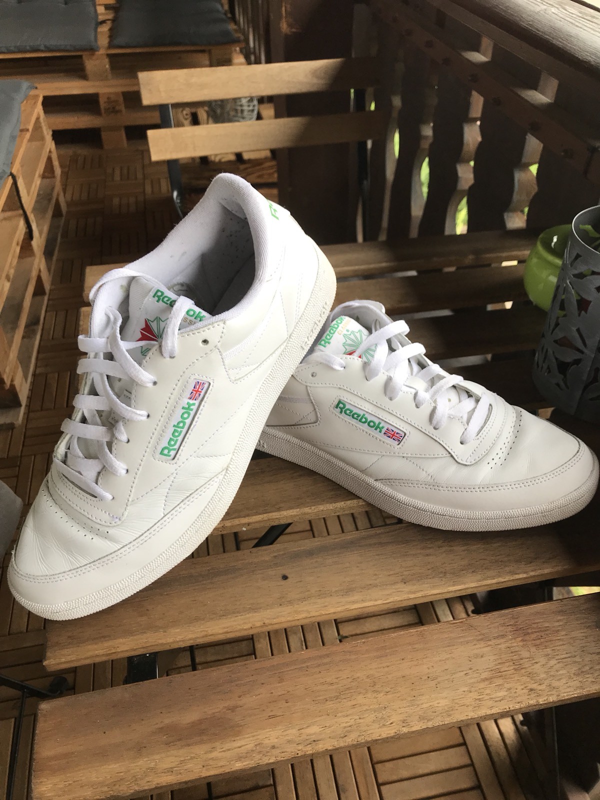 Reebok Club C 85 Sneaker Weiss Grün Reebok Club C 85 Sneaker Weiss Grün