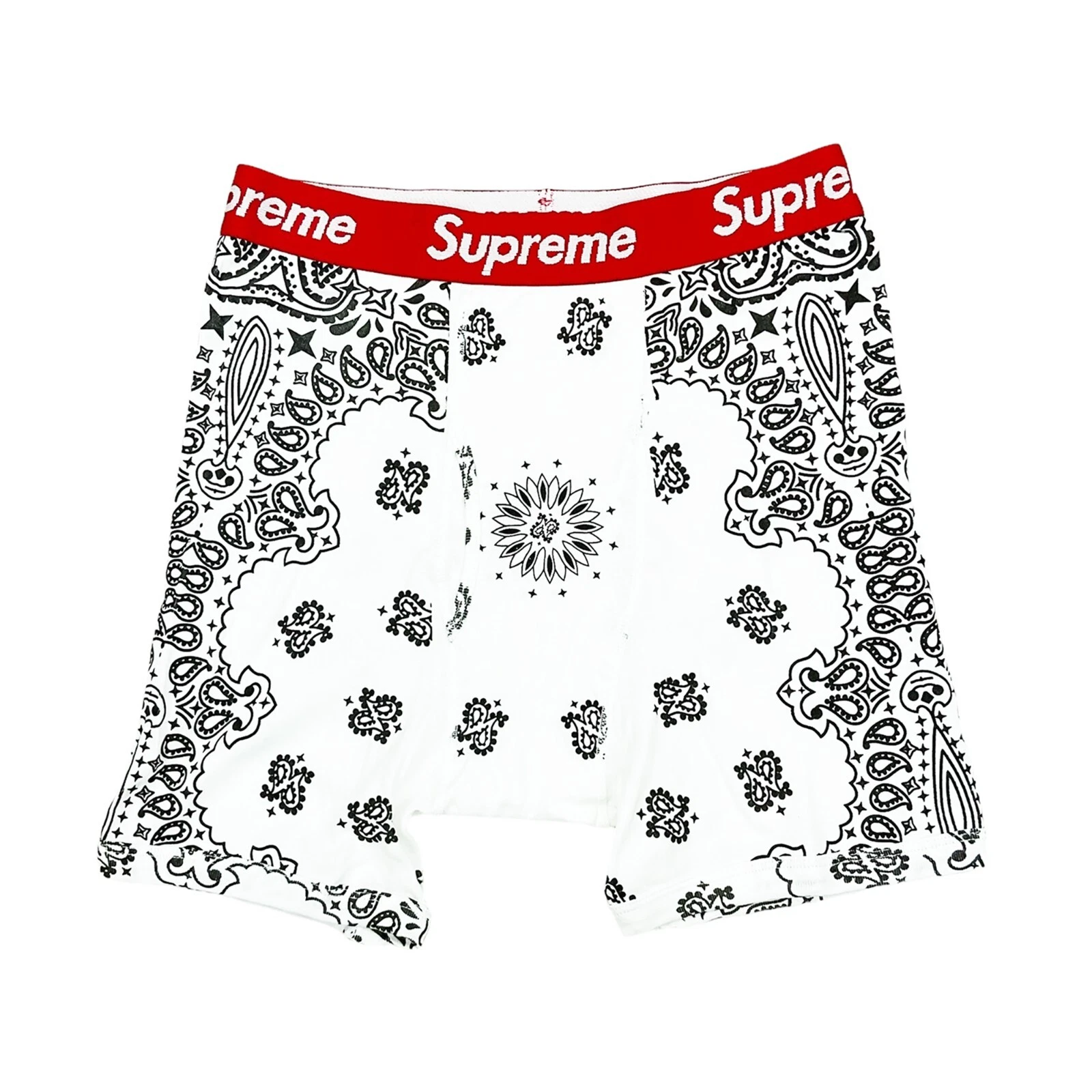 Boxer blanc Supreme x Hanes Bandana