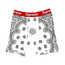 Supreme x Hanes Bandana Boxer Briefs White
