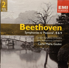 Beethoven : Symphonies 6, Pastoral 8 & 9 - Audio CD