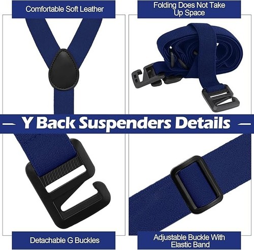 4 Pcs Hikers Hidden Suspenders For Men Hiking Suspenders Airport Friendly New - Picture 9 of 24