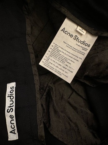 Acne Studios Wollhose Herren Gr. 48 schwarz - Bild 6 von 8