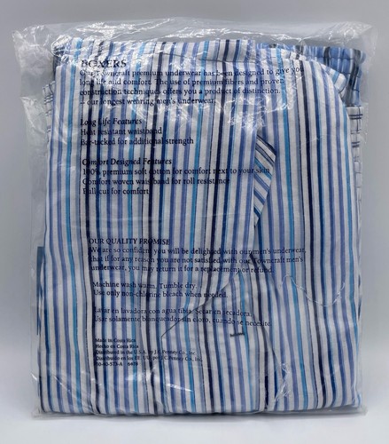TownCraft Vintage JC Penney Mens Boxer 3 Pair Size 36 Multipatterns - Brand New - Picture 3 of 4