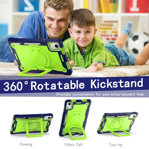 Lenovo Tab M11 Tablet Hülle Sturzsicher Schutz Cover mit Drehbarem Ständer & Gurt - Bild 4 von 46