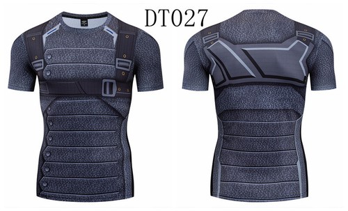 Herren T-Shirts Marvel Avenger Superhero 3D bedruckt T-Shirt Sport Fitnessstudio kurzarm - Bild 18 von 32
