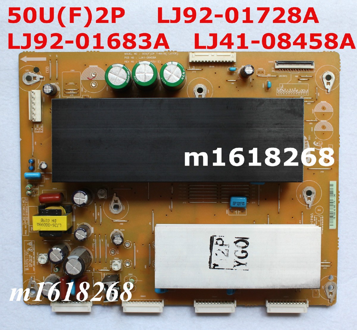SAMSUNG plasma TV Board 50U(F)2P Y-Main LJ92-01728A LJ92