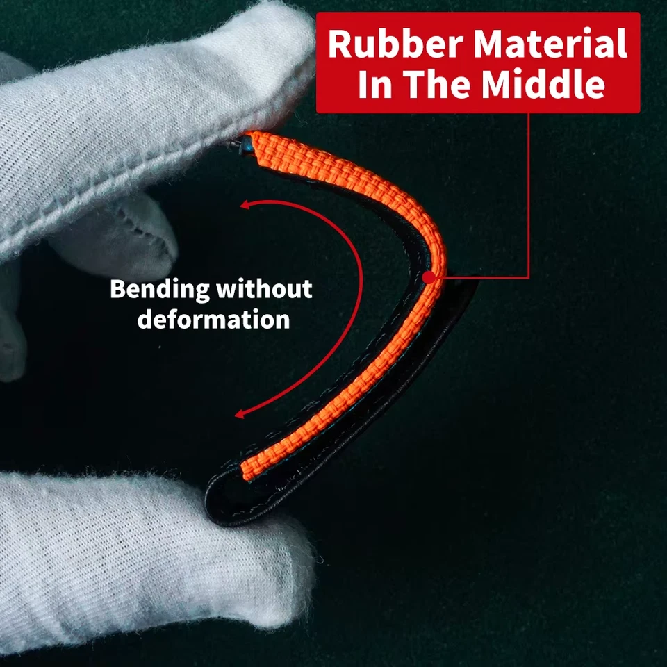 Pulseira de relógio híbrida pequena compatível com Richard Mille RM030 035 055 - Imagem 3 de 4