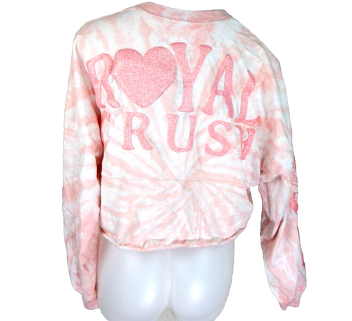 Disney Parks Small Spirit Jersey Royal Crush Pink Batik Glitzer Prinzen Crop - Bild 1 von 4
