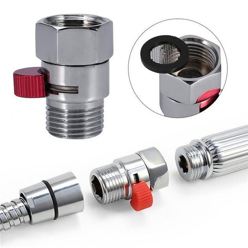 Shower Head Flow Control Shut Off Valve For Handheld Shower Bidet Sprayer SG - Picture 2 of 15