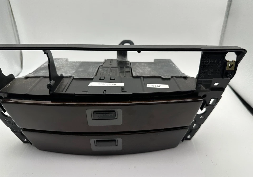 OEM 02-08 BMW 745Li 745i 750Li 760Li consola central doble bandeja de almacenamiento madera Foto 4 de 4