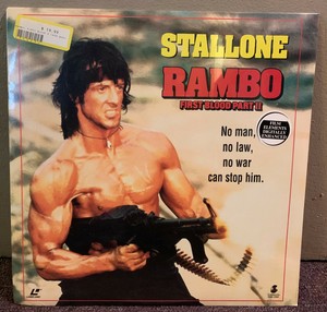 Rambo First Blood Part Ii Laserdisc Sylvester Stallone Widescreen Sealed Ebay