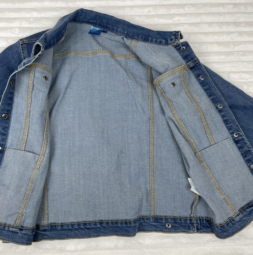 Disney Encanto Jean Jacket Girls XL 14-16 Denim Graphic On Back - Picture 11 of 11