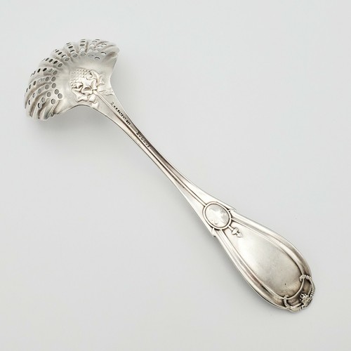 Coin Silver Strainer Sugar Sifter Ladle Grecian HENRY HEBBARD Zulauf KY - Picture 3 of 6