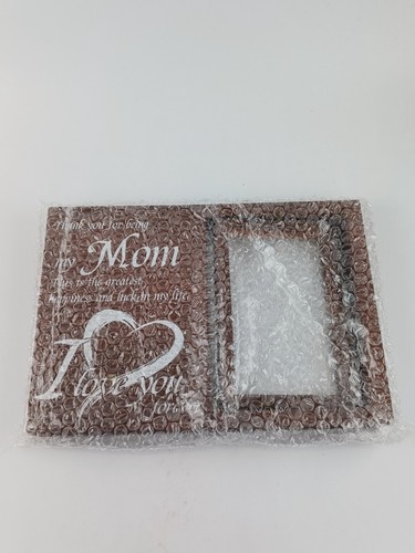 WOODEN MOM FRAME WITH SWIVEL PICTURE 4X6 THANK YOU FOR BEING MY MOM - Picture 7 of 9