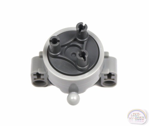 LEGO Technic - Steering Axle Assembly w/ 2 Pin Holes - LBG - New - 46490c01 - Picture 2 of 5