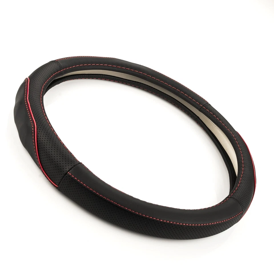 Housse pour Volant Étui Ø 38x9cm Anthracite Rouge pour Mercedes - Photo 4/4