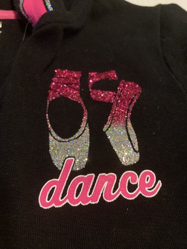 SO Girls Kids Youth Size 10 Ballet Shoe Dance Perfect Full Zip Hoodie - Picture 7 of 7