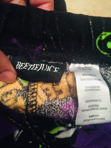 Beetlejuice pajama pants kids 8/10 medium - Picture 3 of 3