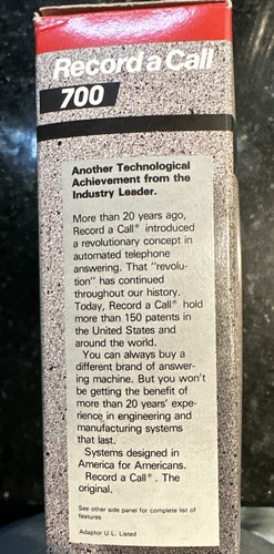 Record a Call 700 | Telephone Answering System New Old Stock - Picture 4 of 4