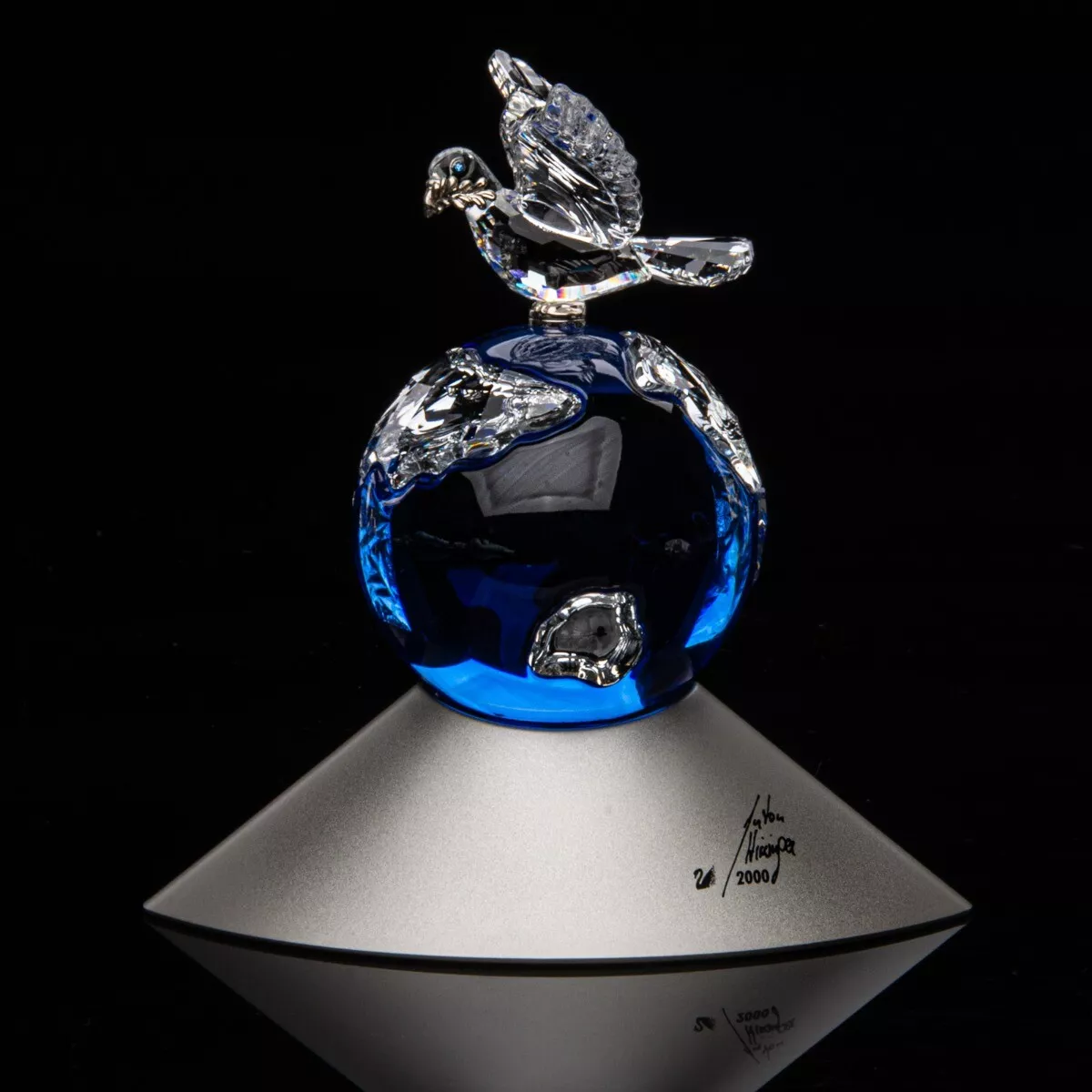 SWAROVSKI CRYSTAL PLANET 2000 Globe Millennium SIGNED 238985 | eBay