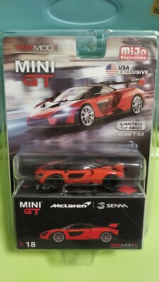 MINI GT 18 chase McLaren Senna Mira Orange mijo tsmmodel USA