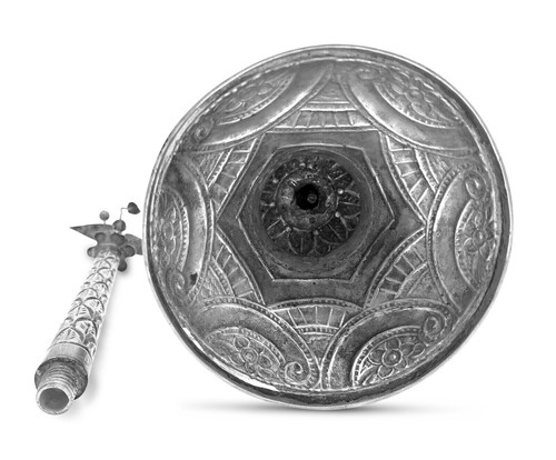 Solid Silver Repousse Rose Water Sprinkler, Middle Eastern & India, 19th Century - Picture 11 of 11