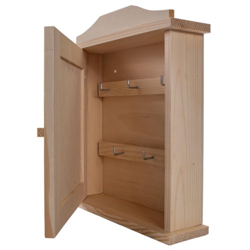 Holz Deko Schlüsselhalter | Verschiedene Ausführungen Einfach Haken Schrank Hängeboxen - Bild 3 von 102