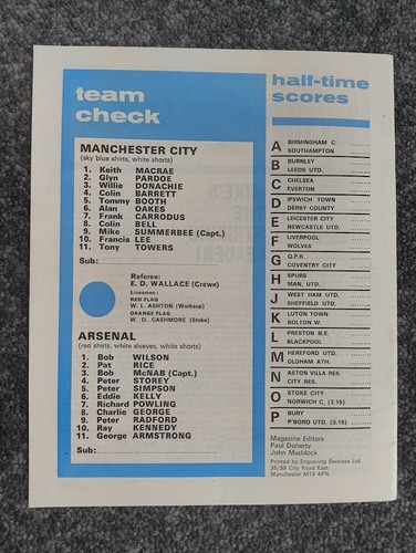 MANCHESTER CITY v 1973-74 Season TOKENS INTACT CHOOSE FROM MENU - Picture 19 of 55