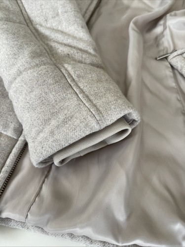 Reiss Men’s Tailored Puffer High Collar Jacket - Gray Great Condition - Medium - Picture 15 of 15